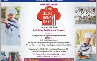 Department of Hotel Management, GGNIMT, Organizes Best Home Chef, 2024: A Cookery Competition on 12 April,2024