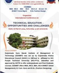 GGNIMT Organizes International Conference on “Technical Education – OPPORTUNITIES AND CHALLENGES”